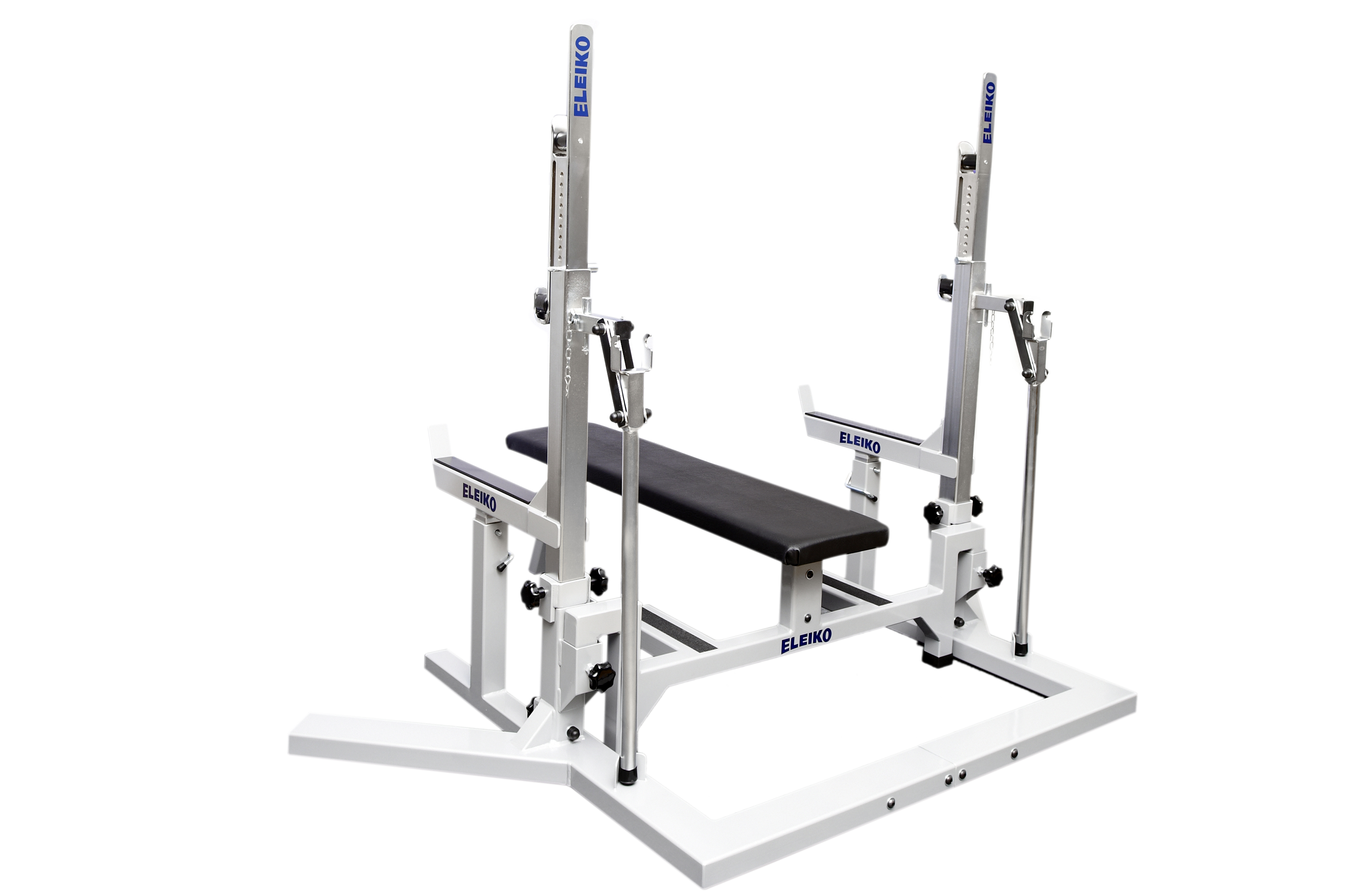 Eleiko PL Squat Stand/Bench silver/black